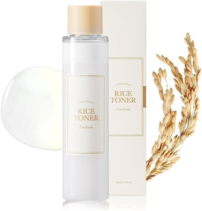 Sunt din Toner de Orez, Toner Lăptos pentru Piele Luminoasă, 77,78% Orez Coreean, , Hidratant pentru Piele Uscată, Mată, , Vegan, Fără Parfum, Piele de Sticlă 150ml