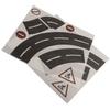 Parking Scene Toy Track Sticker Pattern Removable Set 18-25g