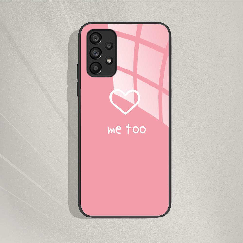 Case For Samsung Galaxy A72 Painted Tempered Glass Phone Cover For Samsung A72 A 72 5G A726B A725F Cases Silicone Bumper Coque