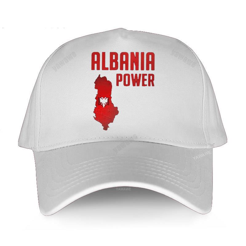 Baseball Cap Spring Summer Solid Sunhat Fashion Adjustable Albania Power Albanian Flag Map Dad Hat Cotton Outdoor Brand Caps