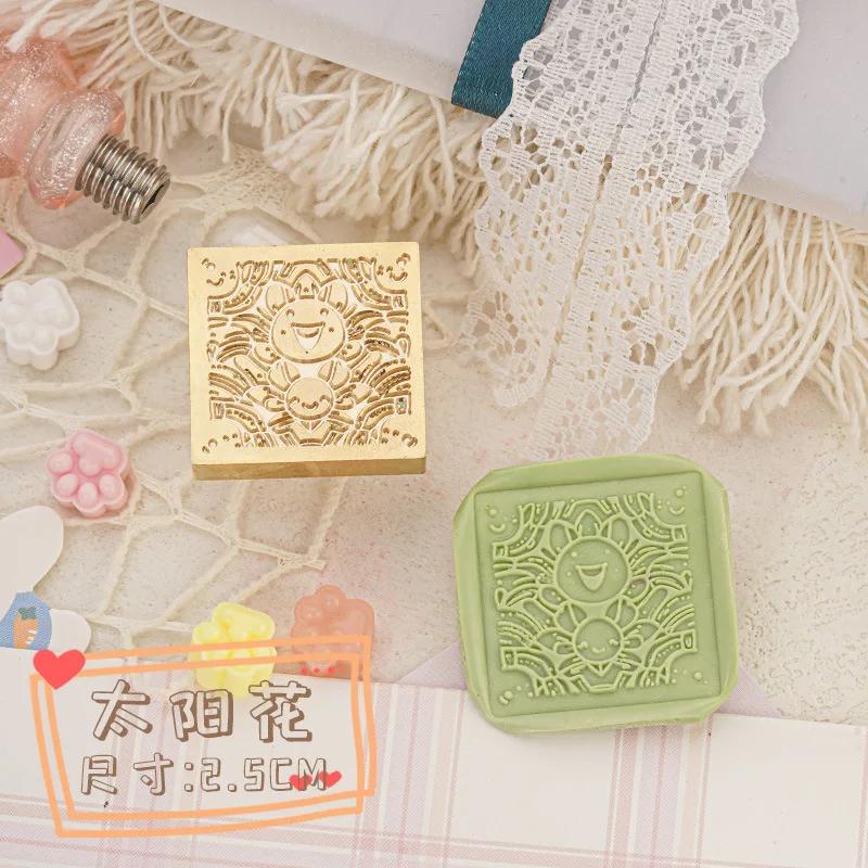 Cute Cat Rabbit Series Wax Seal Brass Carved Wax Stamp Head DIY Hand Wedding Invitation Decoration for Card Making Wax Seal