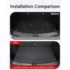 For Tesla Model YL 6-Seater Rear Trunk Mat Leather Full Coverage Cargo Liner Anti Dirty Mat Seat Backrest Protective Pad Cover