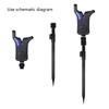 3/8In Fishing Alarm Connector Fishing Bites Alarm Quick Release Adapter Fishing Rod Support Holder Connector Removable