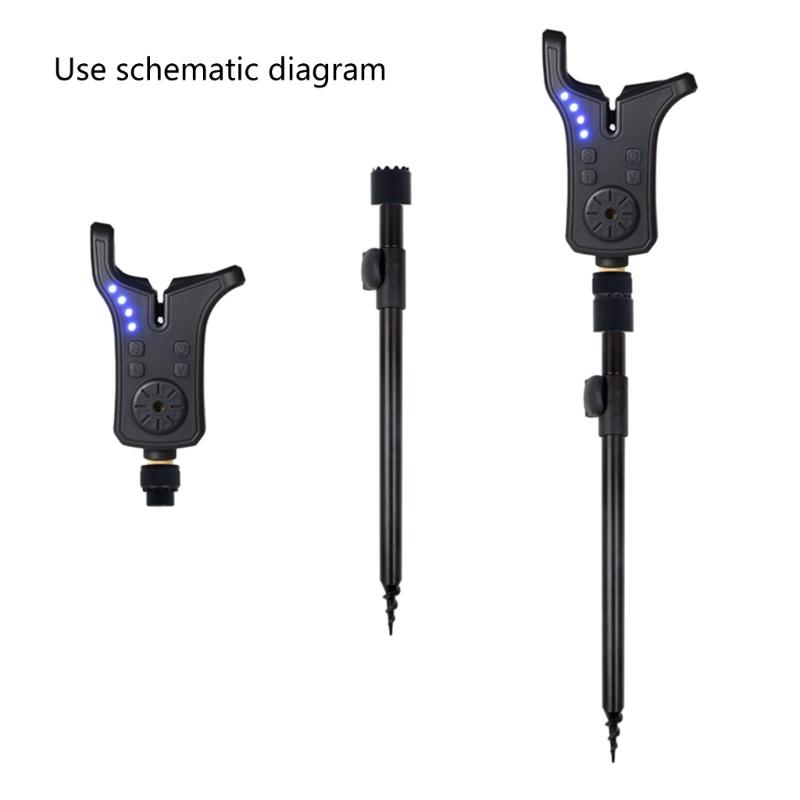3/8In Fishing Alarm Connector Fishing Bites Alarm Quick Release Adapter Fishing Rod Support Holder Connector Removable
