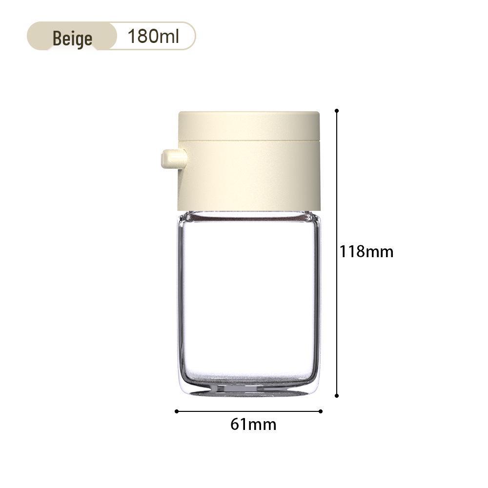 Press-Type Salt & Seasoning Control Bottle - Moisture-Proof, Sealed Jar for Household Kitchen