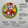 Chuck E Cheese Metallskylt Rund Aluminium Väggkonst Hemmakontor Barinredning Gåva