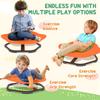 Planet-Shaped-kids Swivel Chair, Sensory Spinning Chair for Balance, Coordination Training, Orange