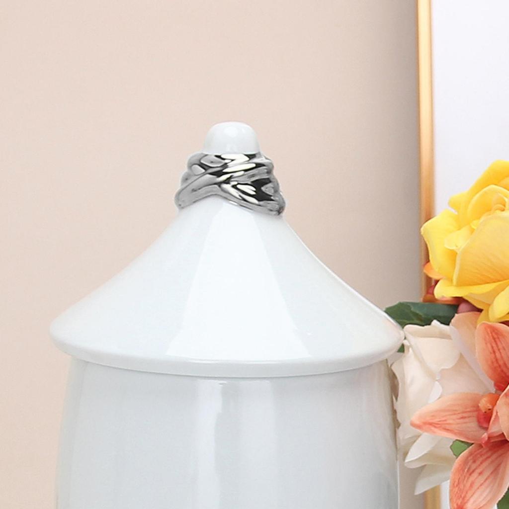 Ceramic Jar Vase Ginger with Lid Collection Desk Versatile Flower Storage Jars for Drawing