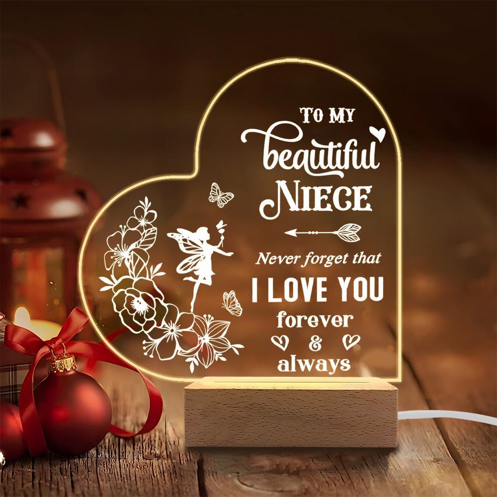 

1PC Acrylic Luminous Ornament Photography Accessories, USB Base, Niece Gift, Party Decor Figurines Plastic чистый