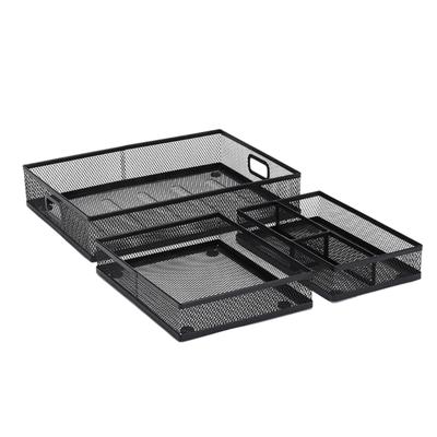 Multifunctional Office Drawer Storage Box Metal Organizers Tray For Stationery Efficient Space Management