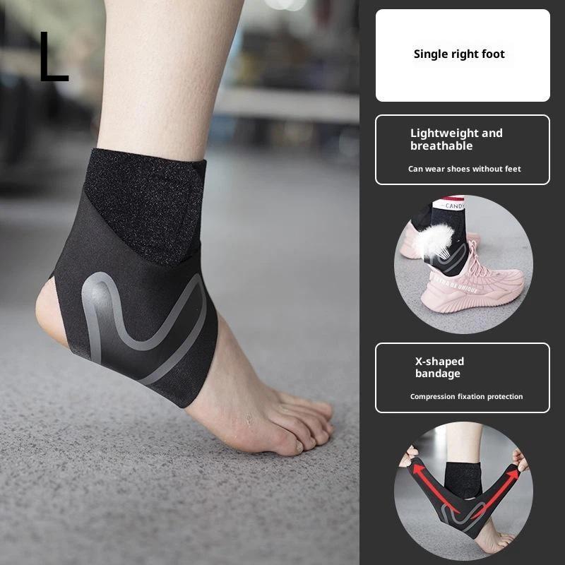 Verstellbare Knöchelbandage mit Kompressionsunterstützung Atmungsaktives Gewebe Zum Laufen Basketball Wandern Training