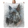 Scottish Terrier Throw Blanket Lightweight Warm Blanket for Travel Camping