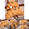 Cartoon Croissant Shape Cushion With Plush Cover For Bed Sofa Lounge