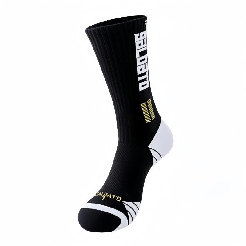 

Мужские весенние и летние профессиональные спортивные дезодорирующие баскетбольные носки 1 pair белый/чёрный