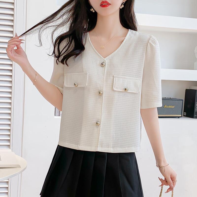 

Mokana Women s Urban Casual Short-Sleeve Shirt S