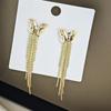 Sparkling Butterfly Tassel Earrings for Women with Unique Design