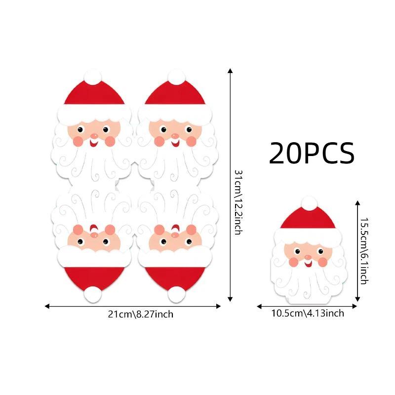 20 Stück weihnachtlich thematisiertes gegengeschlechtliches Tissue, Weihnachtsdekoration 2026 Frohes Neues Jahr Heimdekoration Party-Servietten