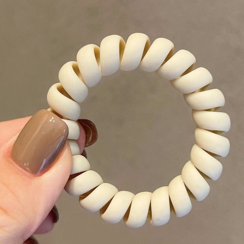 Ins style geometric phone cord hair ring simple personality tide design sense hair rope all-match hair accessories female