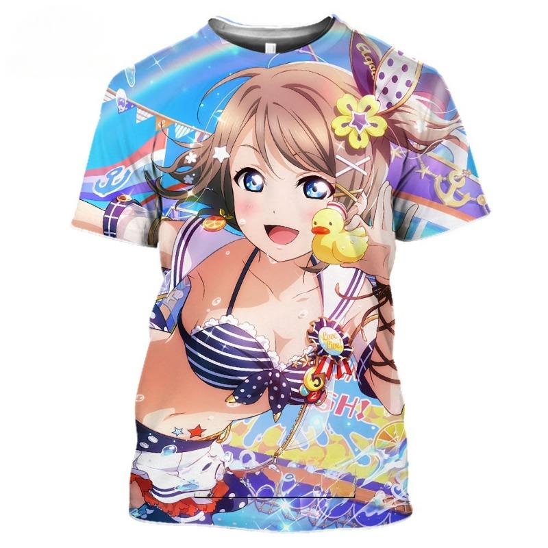 

Anime Love Live! T Shirt Women Men s Casual Harajuku Short Sleeve Japanese Streetwear XXS