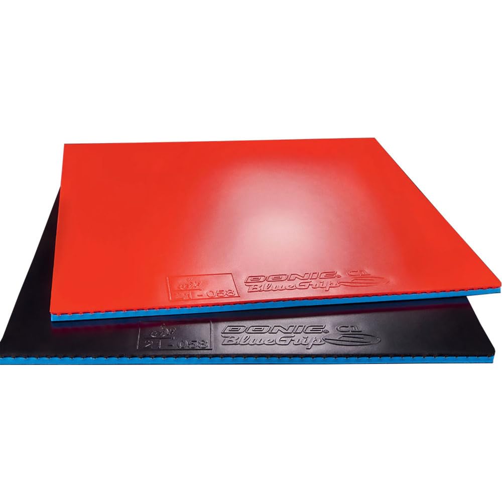 DONIC Blue Grip C1 Table Tennis Rubber (Red, MAX)