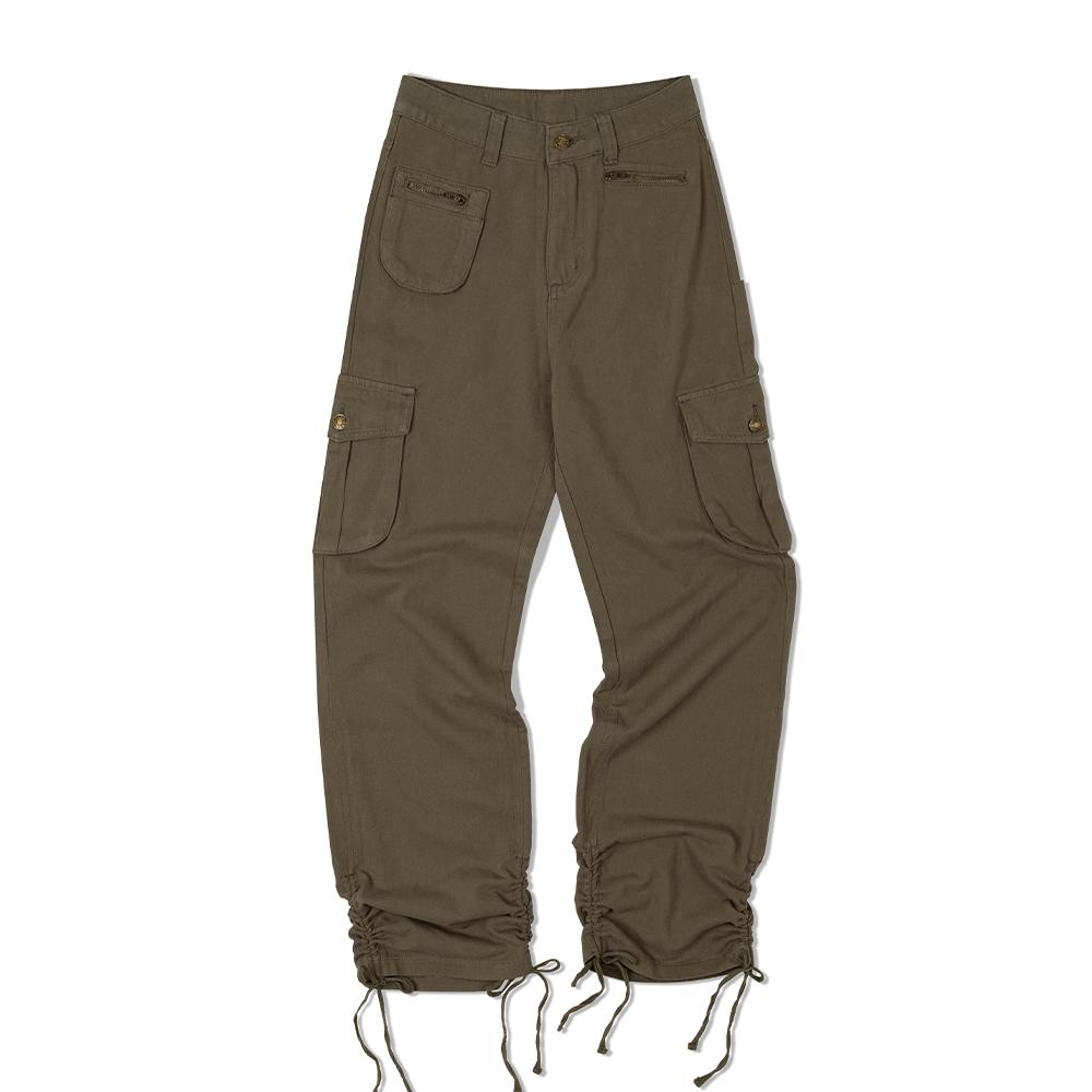 MOAA Hem Shirred Cargo Trousers (Khaki)