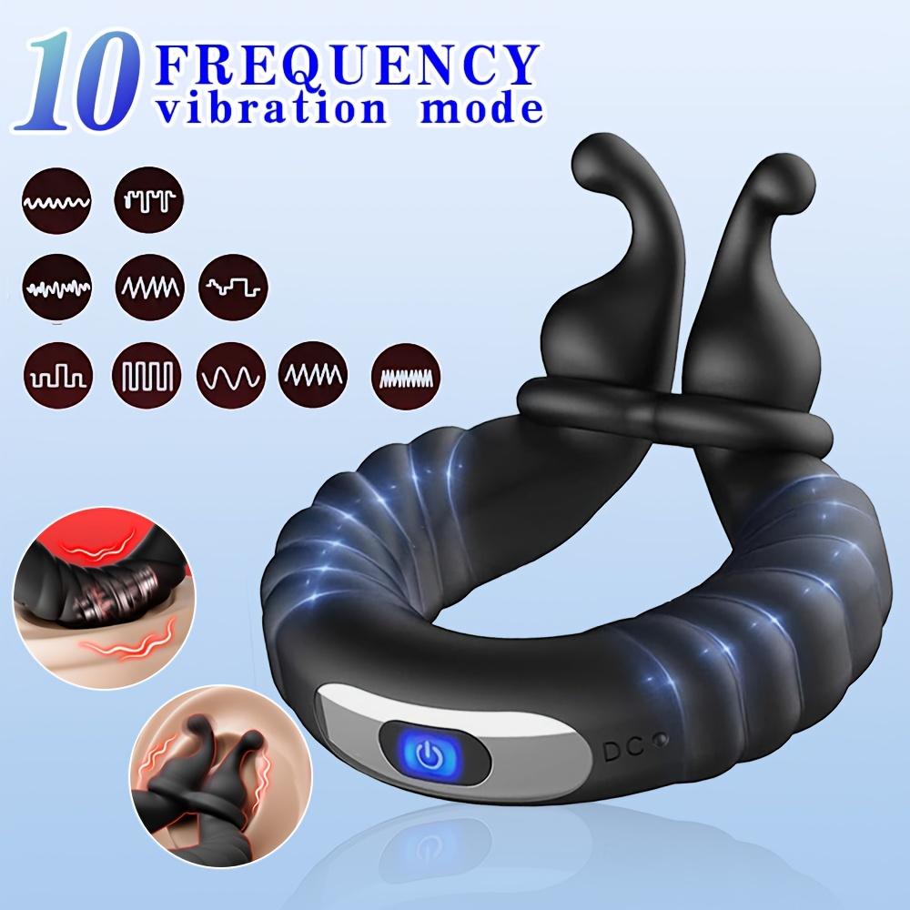 Männliches Sexspielzeug Männlicher Ring Vibrator 10 Vibrationsmodi Erwachsenenspielzeug Ringverschluss G-Punkt Klitoris Vibrator Paare Sexspielzeug