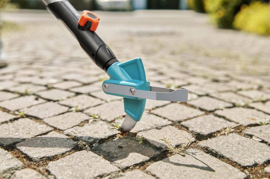 GARDENA Combi System Patio Product Up to 25 2-in-1 Weeder, Turquoise/Silver, 3607-20. Warranty Years.