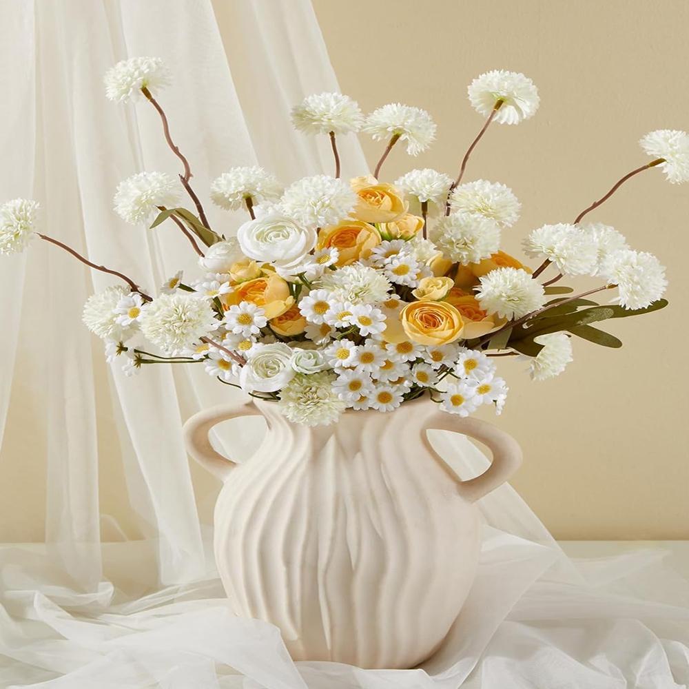 Artificial Flowers Silk Chrysanthemum Home vase Wedding Bride Bouquet Christmas Decoration Brooch Garden DIY Gift Box Scrapbook