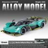 1/24 Martin Valkyrie Model Toy Cars Alloy Diecast Sound Light Doors Opened Pull Back Shock Absorption Toy Vehicles Kids Gifts