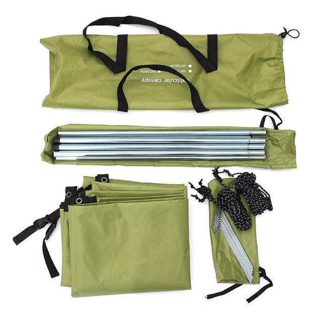 

Наружная палатка для внедорожника, автомобильная боковая палатка, навес для автомобиля с защитой от ультрафиолета, портативный автоприцеп с навесом, солнцезащитный козырек для кемпинга, на открытом воздухе 440x200CM