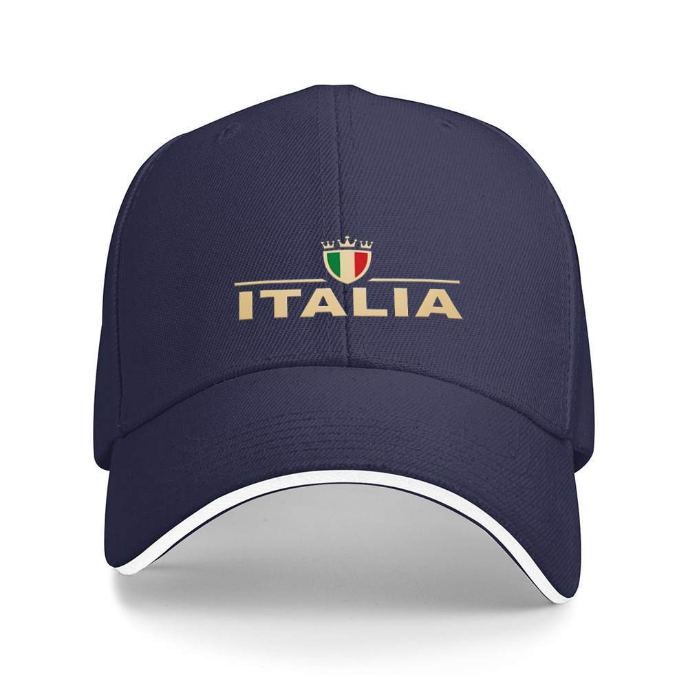 Italia Emblem Baseball Cap Unisex Polyester Outdoor Casual Sports Snapback Hat