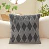 New Thai Rabbit Velvet Same Style Solid Color Plush Pillow Cover Square Cushion Leather