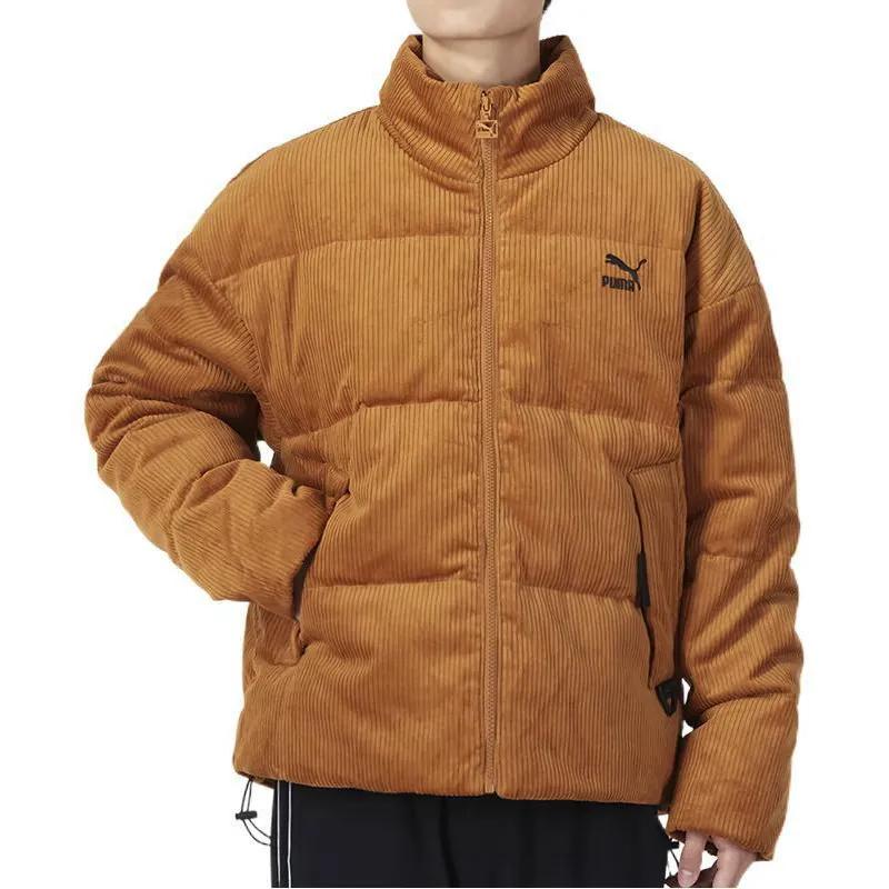 PUMA Down Jackets Unisex Earth Yellow Stand Collar Moderate Other (Unisex) Down Jackets 535581 74