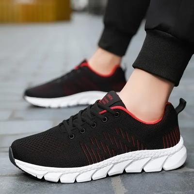 Herren Sportschuhe Atmungsaktives Mesh Trendige Leichte Walking Herren Tennissneaker Outdoor Laufschuhe Fitnessschuhe Tenis Masculino