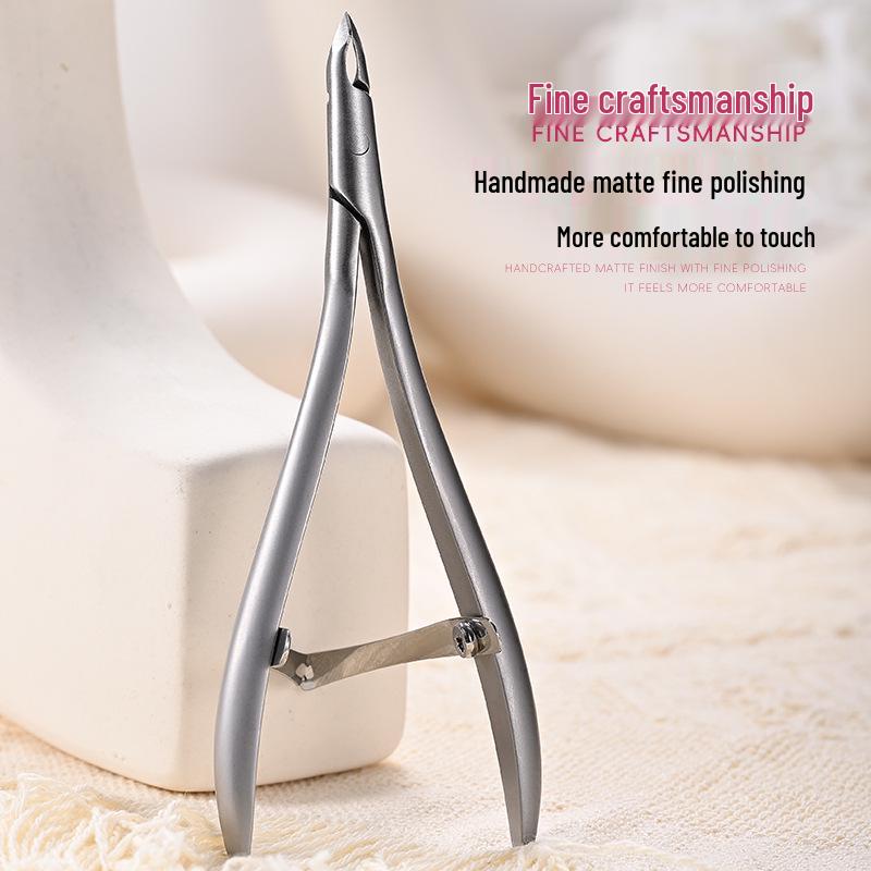 Swan Stainless Steel Russian-Style Cuticle Nippers with Small Blade - Professional Manicurist Tool & Nail Clippers