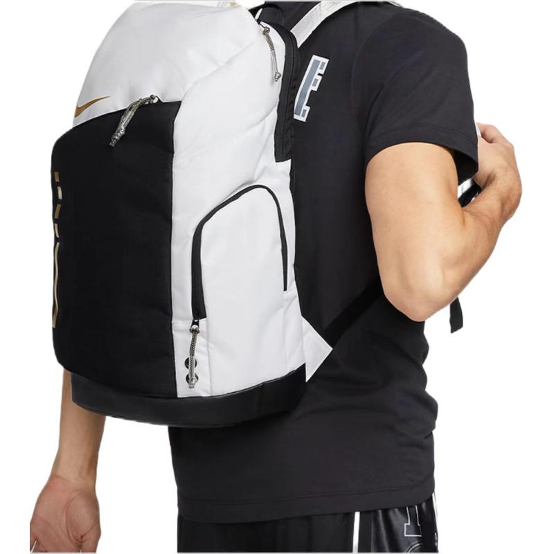 Nike Rucsac Poliester Hoops Elite Capacitate Mare Logo, Unisex, Negru/Alb-DX9786-100
