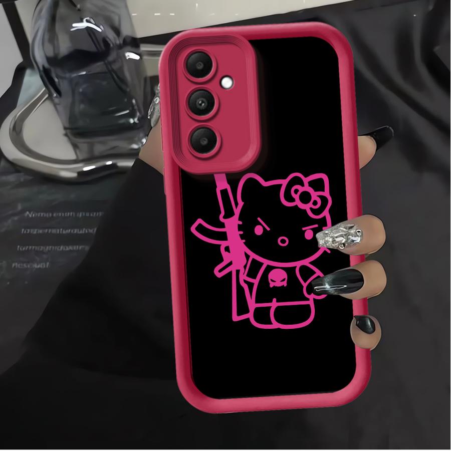 

Ak47 K-Kittys Cat Case for Samsung Galaxy A56 A22 A32 A73 A25 A26 A21s A35 A52 A36 A24 A55 A54 Phone Cover Galaxy A33 5G