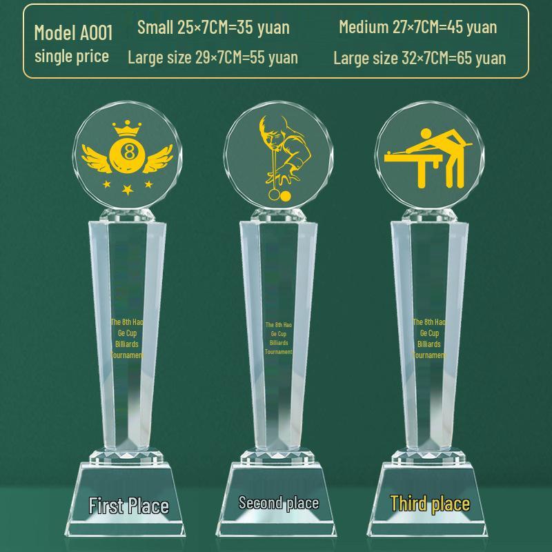 

Joe’s 2025 High-End Large Crystal Trophy for Snooker & 9-Ball Runner-Up.