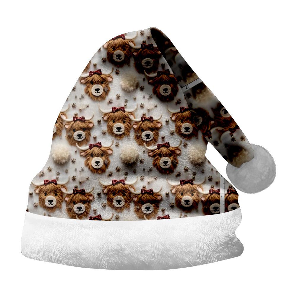 2024 Christmas Ornaments: Double-Sided Flannel Snowman Print