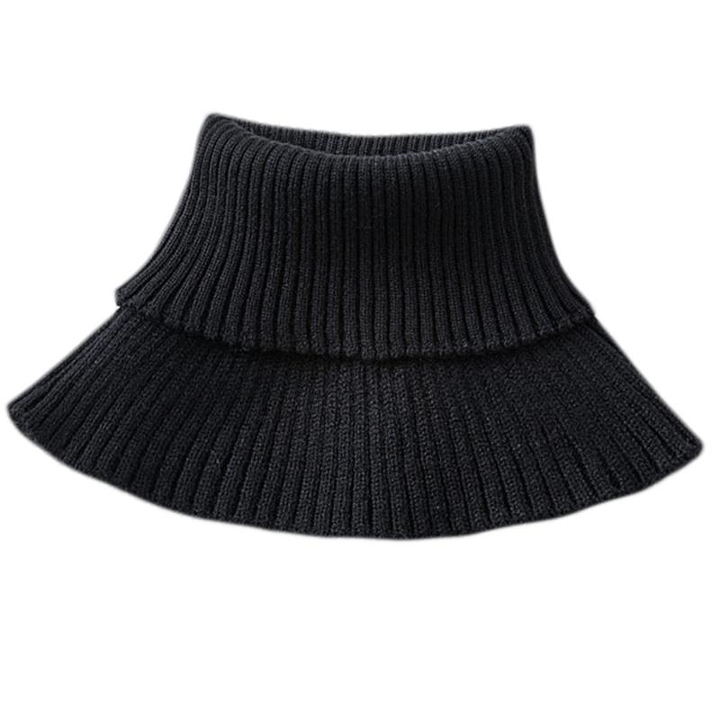 

Стильний м який в язаний шарф Унісекс Зручний шарф для шиї Для холодної погоди Модні та зручні шарфи 1 чорний