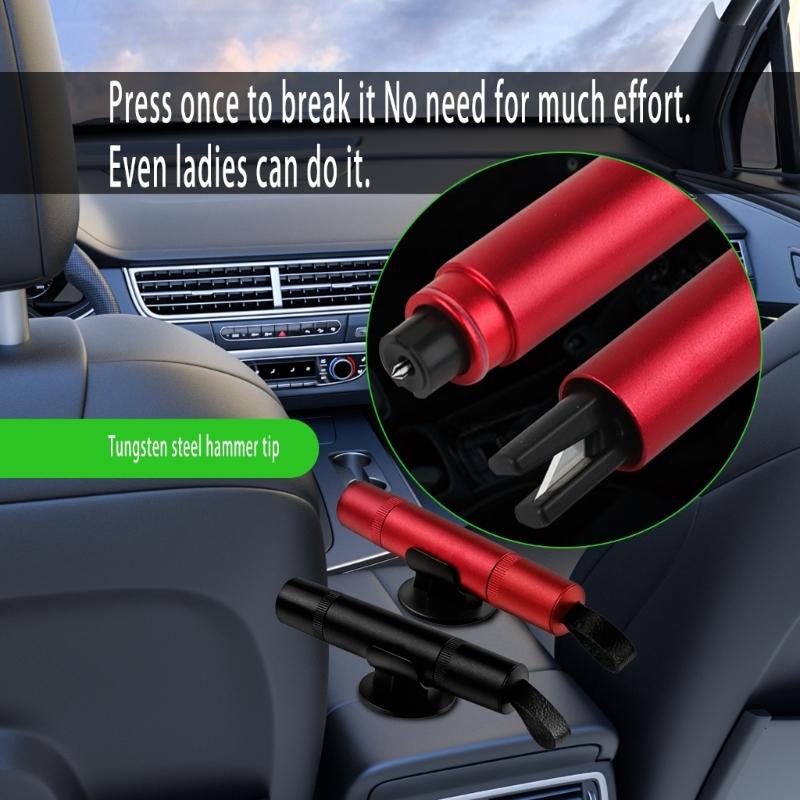 Emergency Window Breaker Tool For Vehicle With Ergonomic Design For Safe Use Ensures Passenger Safety During Emergencies