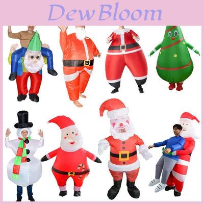 Hochwertiges aufblasbares Weihnachtsmann-Kostüm für Party-Cosplay
