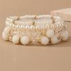 Bohemian Fashion Elegant Pearl Beaded Bracelet Set For Women Gift Jewelry