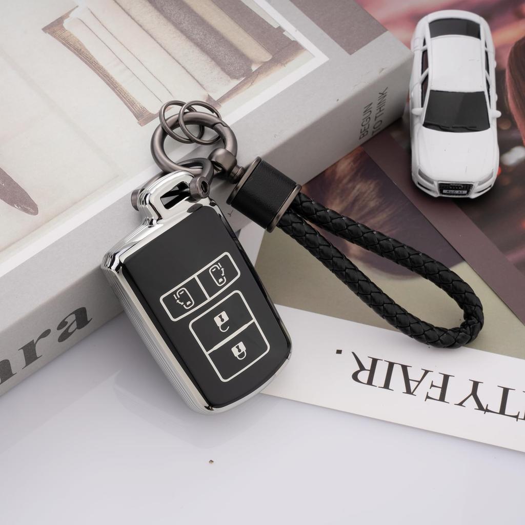 Toyota Key Case Type 80 Series Voxy Noah Harrier 60 Series Esquire Alphard Sienta Crown Auris Camry Double Sided Slide Smart Key Cover Suitable for