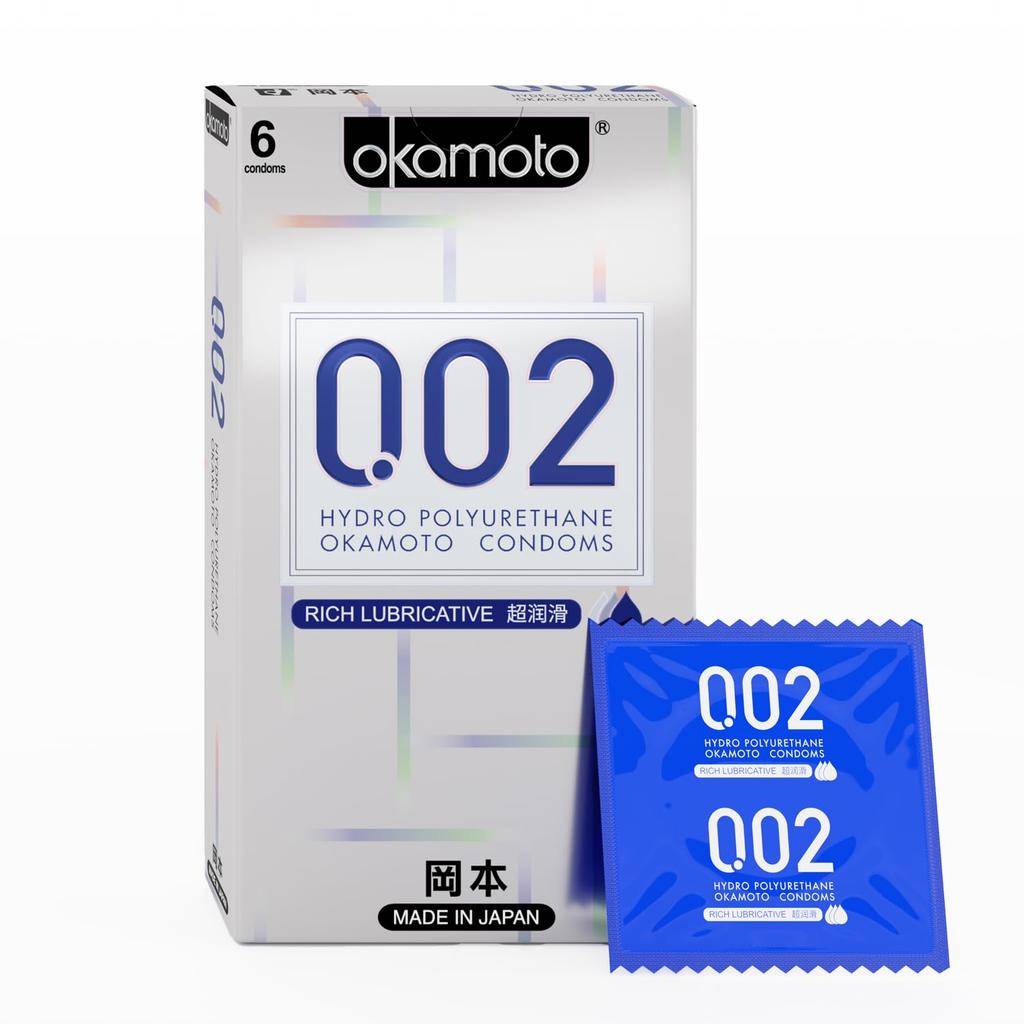 Okamoto 0.02 - Japan's Best | Thinnest Condom In India | 1st Time In India - Non Latex PU Condom | Super Thin | Super Strong | Imported from Japan