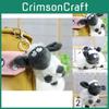 Adorable Plush Sheep Keychain Cute Fluffy Lamb Pendant Soft Toy Decor For Bags