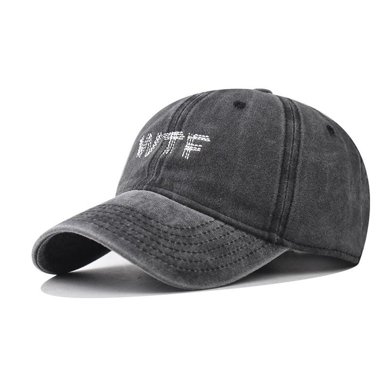YIRAN Dayang hat Nieuwe Letters Borduurwerk Wtf Retro Gewassen Katoen Baseballpet Outdoor Voor Vrouwen Verstelbare Papa Petten Casual Mannen Snapback Vizierpet