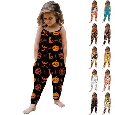 (1Y-6Y) Children's Sleeveless Lace-Up Printed Summer Bodysuit