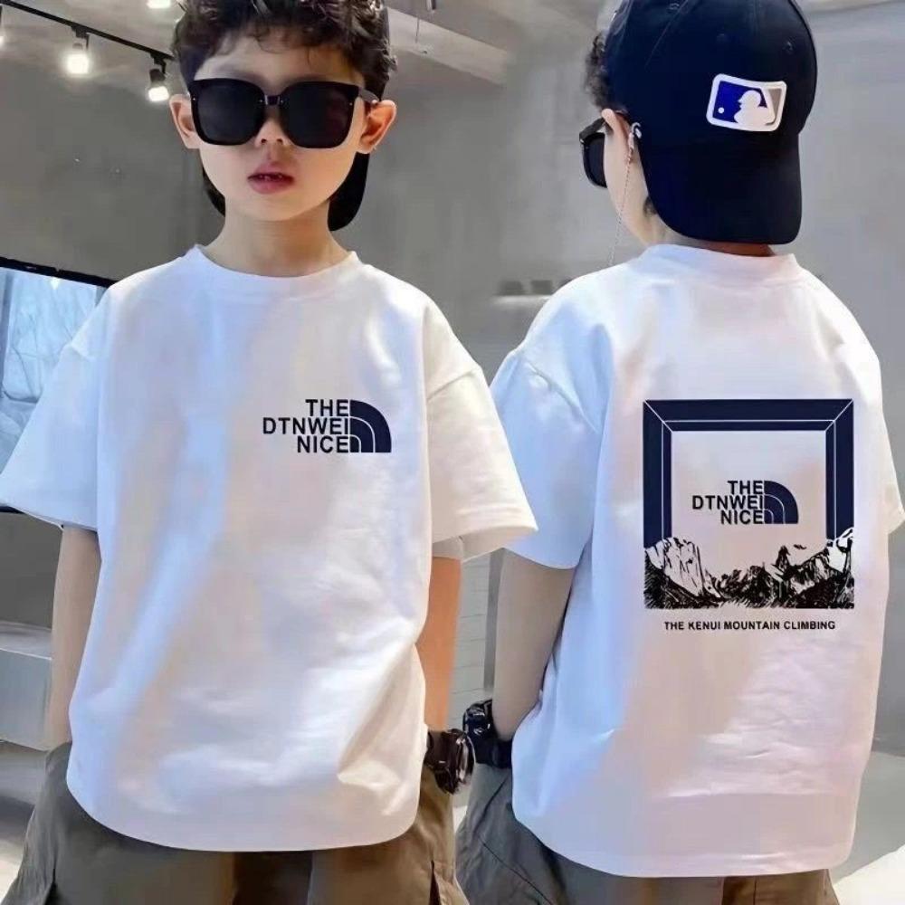 NELLY slogan short sleeved T-shirt, oversized white children's T-shirt