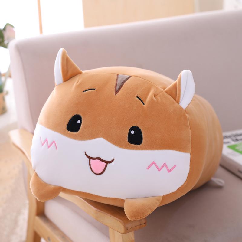 Animal Plush Throw Pillows and Festival Doll Figurines Gift Set